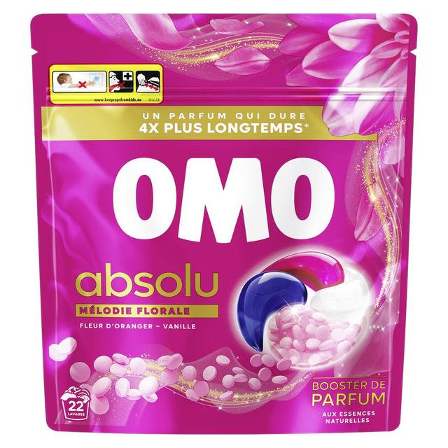 8720181620775 - Omo - Lessive capsules Absolu Fleur d'Oranger Vanille