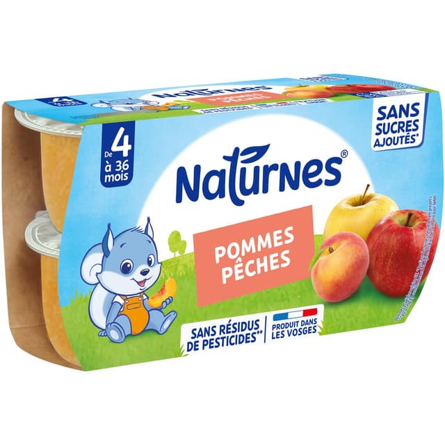 7613031552375 - Naturnes® - Pomme pêche Bol Bébé Dès 4 mois