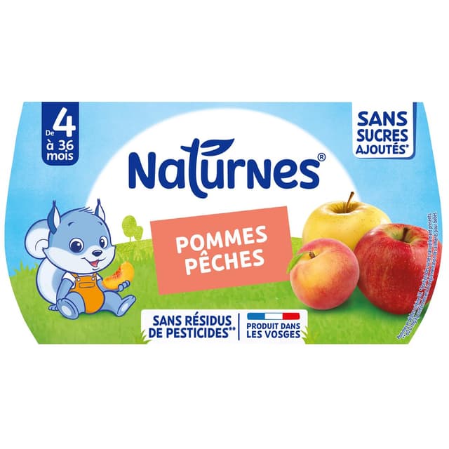 7613031552375 - Naturnes® - Pomme pêche Bol Bébé Dès 4 mois