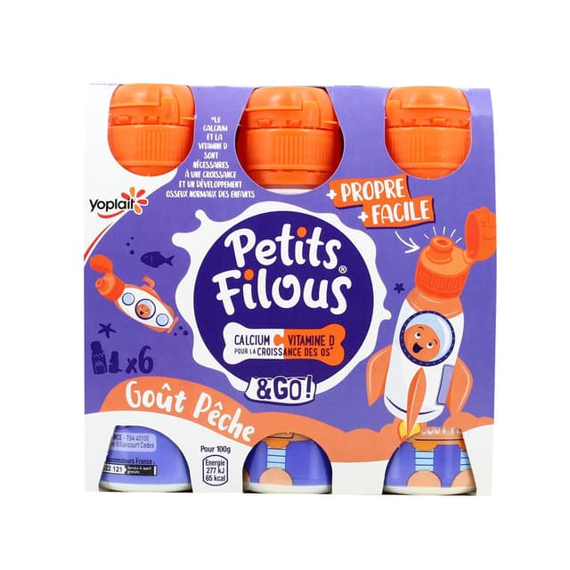 3329770063075 - Petits Filous - Yaourt à Boire Pêche