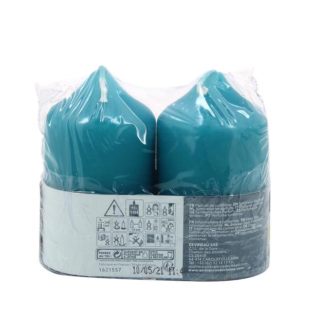 3482356614709 - Ambiances Devineau - 2 bougies cylindrique Monoï de Polynésie