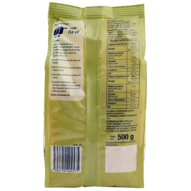 3596710404575 - Auchan - Maïs pour Pop Corn