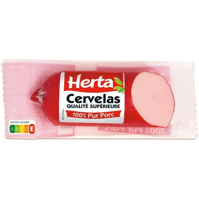 7613034684875 - Herta - Cervelas Saucisse 100% Pur Porc
