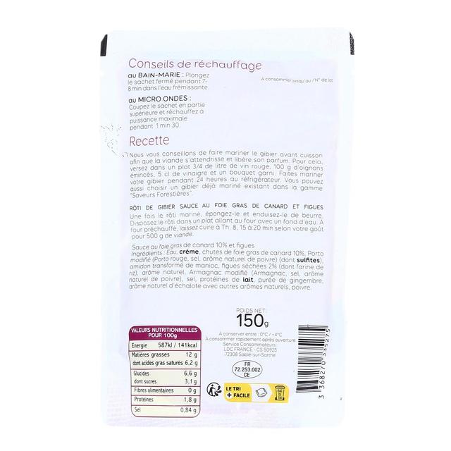 3368270335275 - Saveurs Forestières - Sauce Foie Gras de Canard et Figues