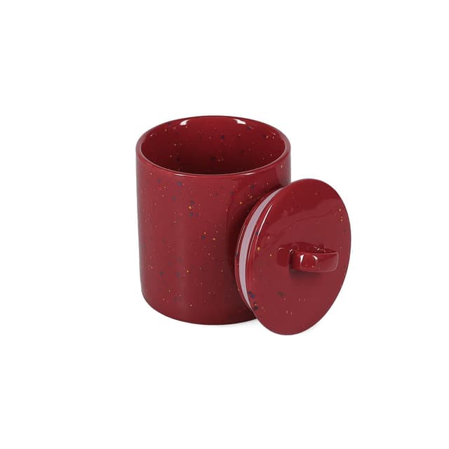 5410595785575 - Collection Fika - Bocal 11xH14,5cm avec couvercle burgundy Fika