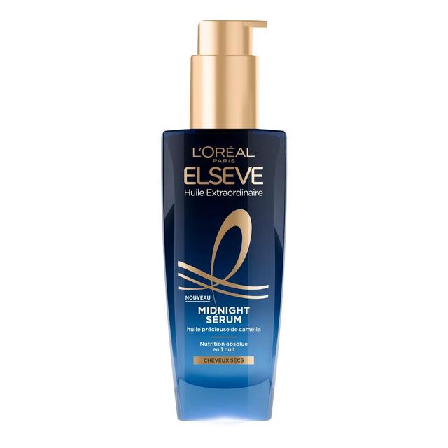 3600524135775 - Elsève - Soin cheveux Sérum Huile Précieuse Camélia Cheveux Secs et Abîmés Sans Rinçage Midnight