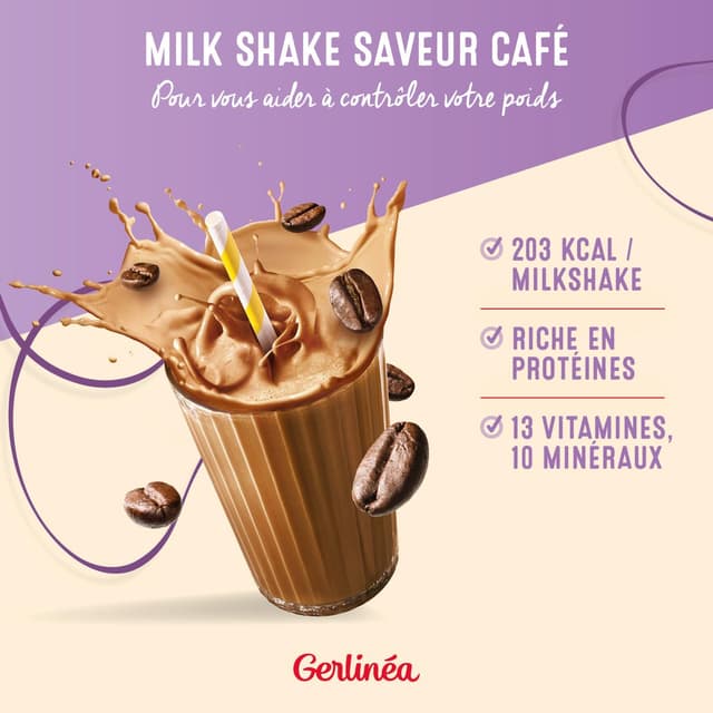 3175681186675 - Gerlinéa - Repas minceur milk shake saveur café