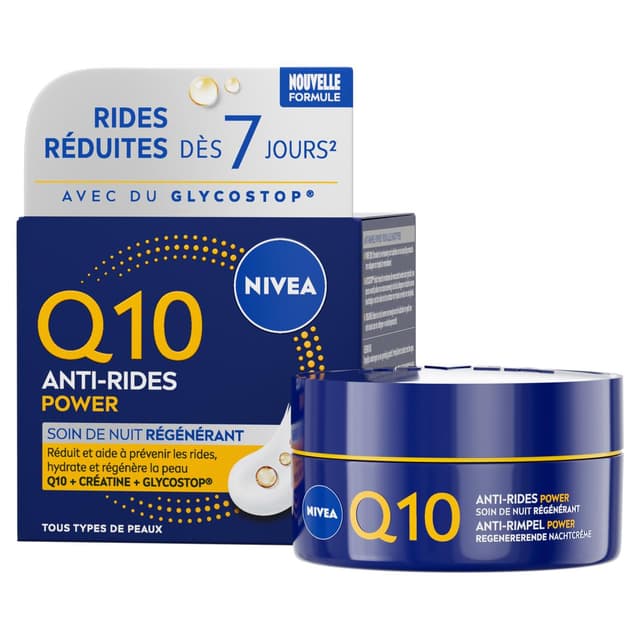 4005808966875 - Nivea - Soin Visage de Nuit Raffermissant Q10 Anti-Rides
