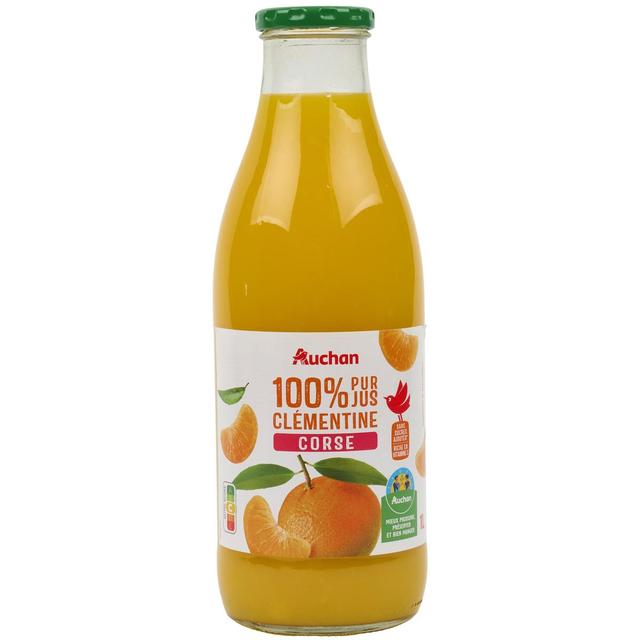 3596710518975 - Auchan - Pur jus de clémentine Corse sans sucres ajoutés
