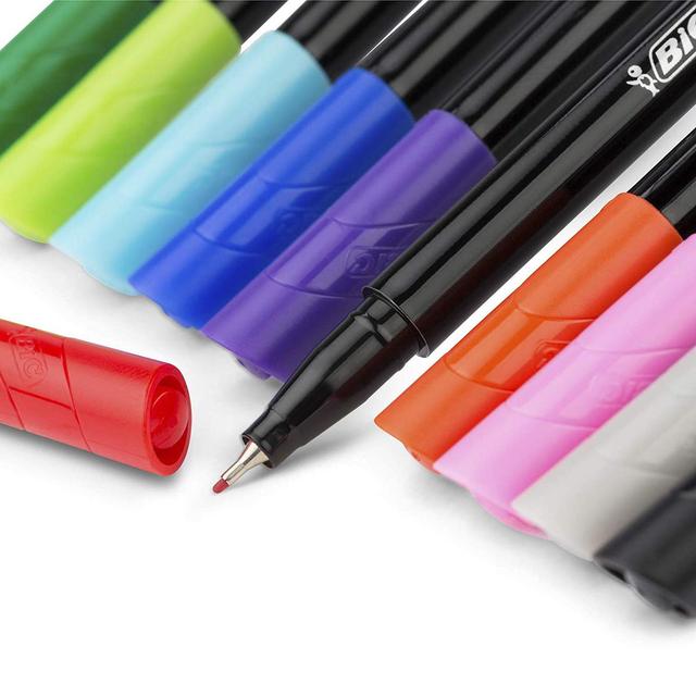 3086123449275 - Bic - 4 Feutres d'écriture pointe fine couleurs fun Intensity