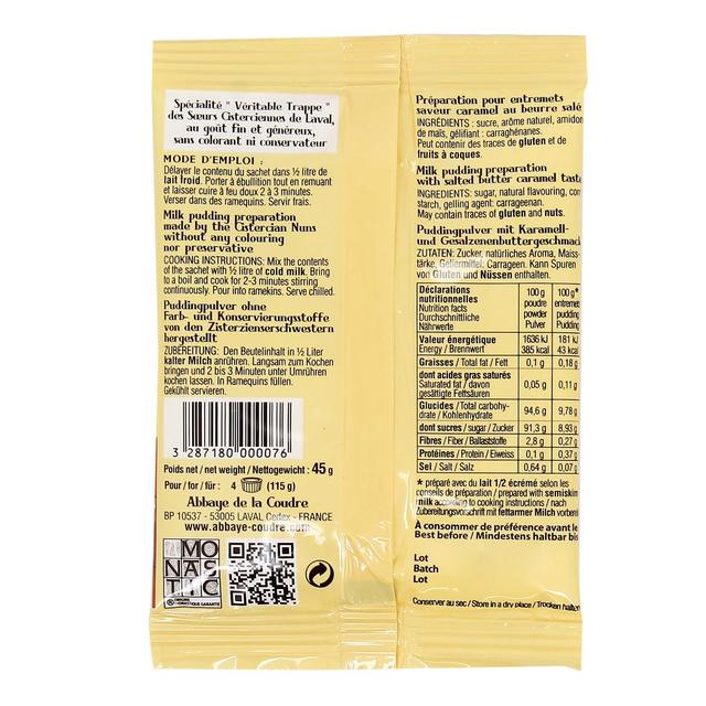 3287180000076 - Abbaye De La Coudre - Préparation pour flan saveur caramel au beurre salé