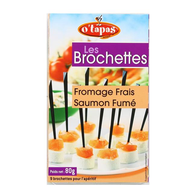 3760112650476 - O'Tapas - 9 Brochettes de Fromage saumon fumé