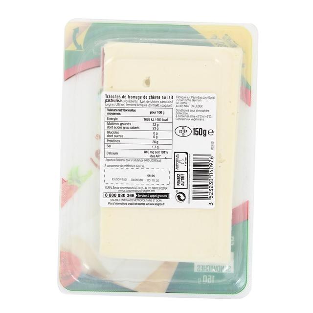 3523230040976 - Soignon - Tranches de chèvre, 150g