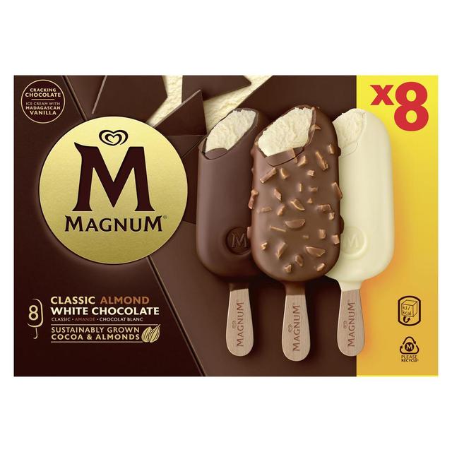 8711327621176 - Magnum - Bâtonnets Classic, Amande et Chocolat Blanc