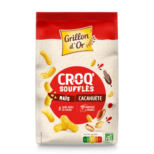 3421557921476 - Grillon Or - Croq' Souffles Maïs Cacahuetes Bio