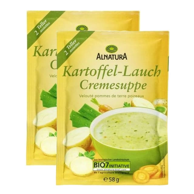 4104420017986 - Alnatura - Soupe Velouté pommes terre poireau déshydratée sans sucres ajoutés bio