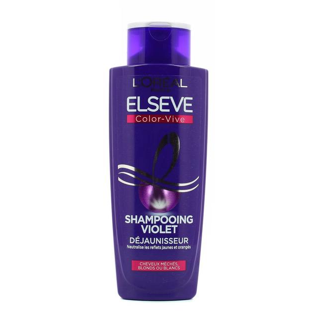 3600523682676 - Elsève - Shampooing déjaunisseur color vive pour cheveux méchés, blonds ou blancs