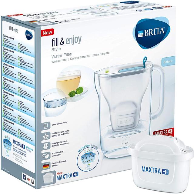 4006387073176 - BRITA - Carafe filtrante LED Style Bleue + 1 cartouche MAXTRA+