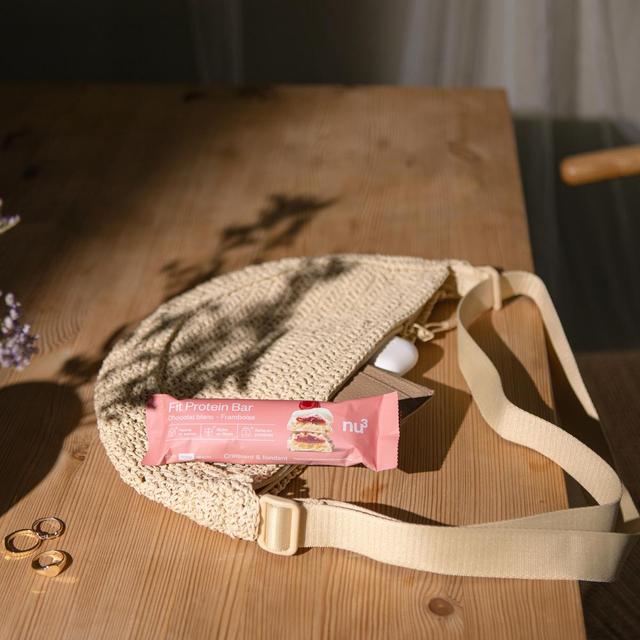 4260744953376 - NU3 - Barre Protéinée Chocolat Blanc Framboise- Fit Protein Bar