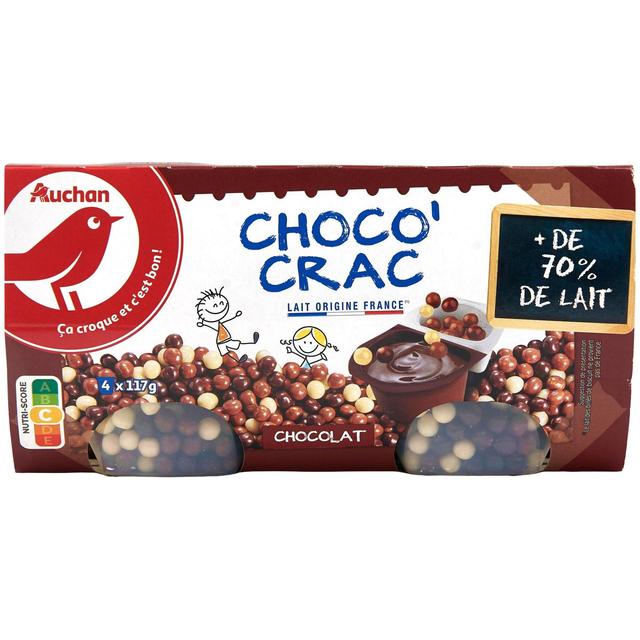 3596710363476 - Auchan - Crème dessert au chocolat et billes croquantes