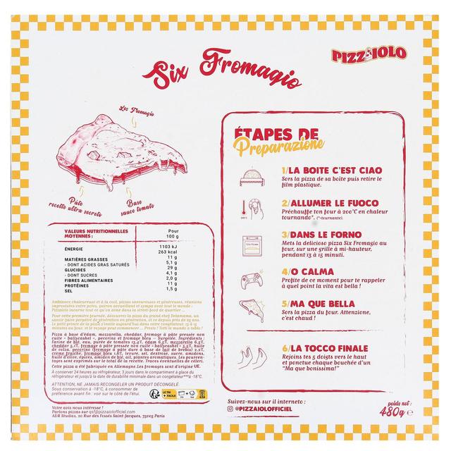4002084344076 - PIZZAIOLO - Pizza Delamama Six Fromagio