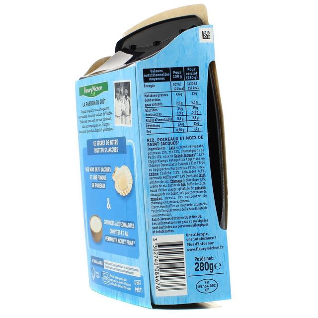 3302740084676 - Fleury Michon - Risotto Saint-Jacques Fondue de Poireaux