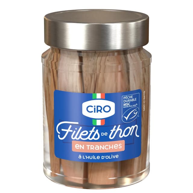 3760014294976 - Ciro - Filets de Thon à l'huile d'olive en bocal