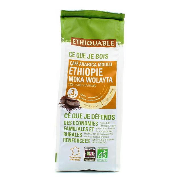 3760091725776 - Ethiquable - Commerce Equitable - Café Moulu Arabica Bio d'Ethiopie
