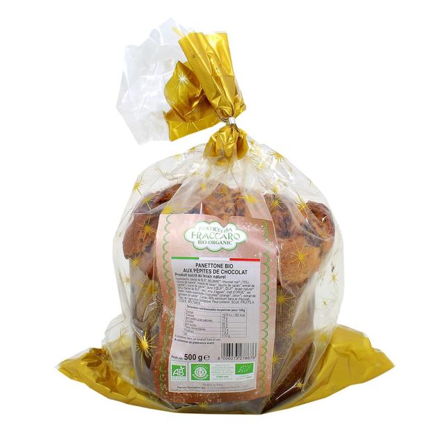 8006073278676 - Pasticceria Fraccaro - Panettone bio aux pépites de chocolat