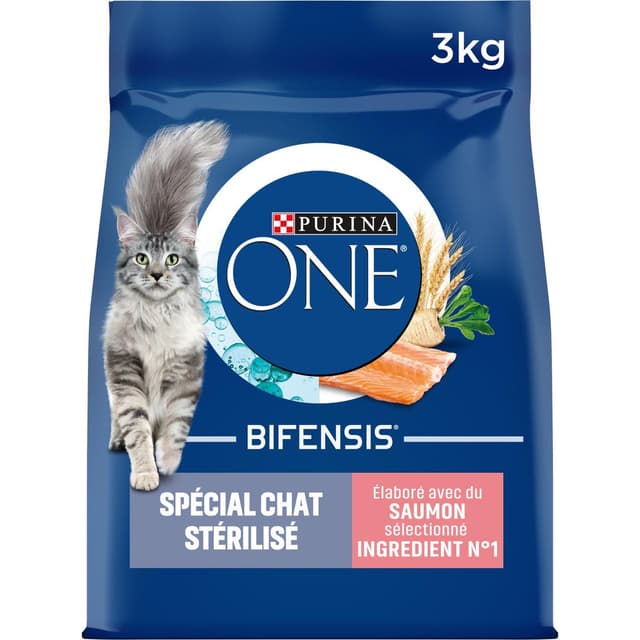 7613034129376 - Purina - One - Croquettes Saumon Bifensis pour Chat Adulte Stérilisé