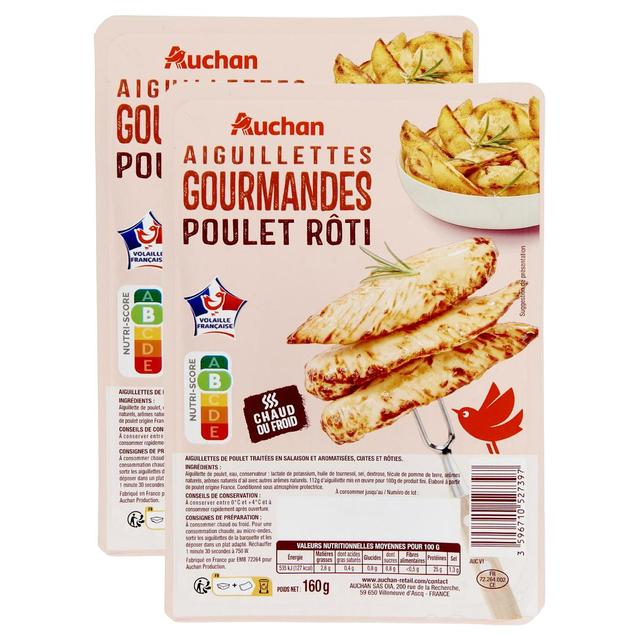 2050000409776 - Auchan - Aiguillettes Gourmandes de Poulet Rôti