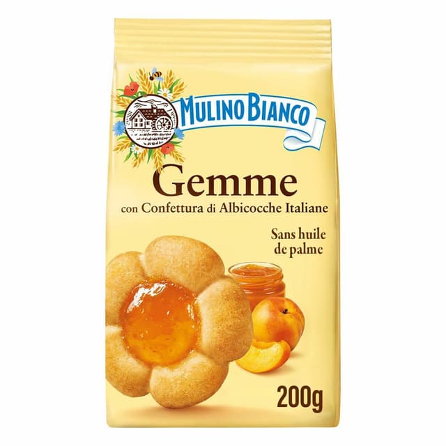 8076809529976 - Mulino Bianco - Biscuits sablés à la confiture d'abricot - Gemme