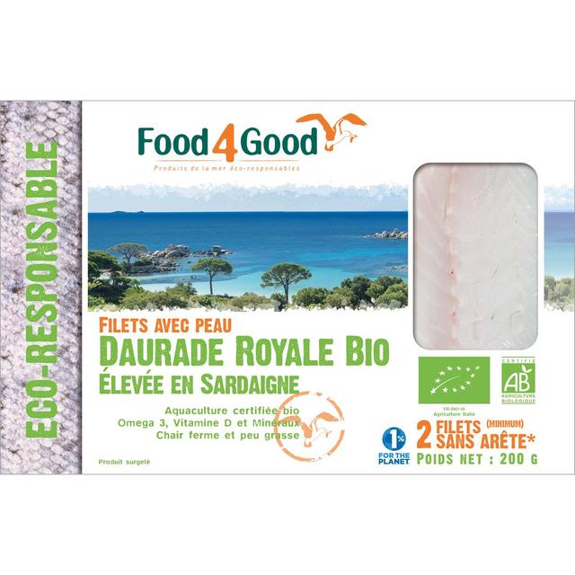 3426434000077 - Food4Good - Filets de Daurade Royale Bio avec peau