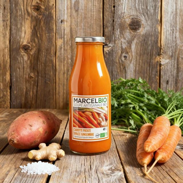 3700749310077 - Marcel Bio - Soupe carotte patate douce gingembre Bio
