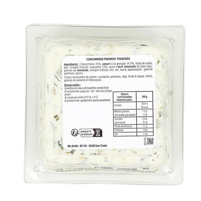 3700009260777 - Mix Buffet - Salade de Concombre au Yaourt Grec et Ciboulette