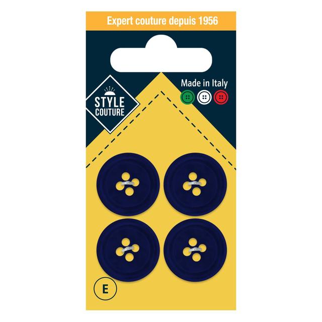 3040695840977 - Style couture - Boutons taillé Marine 20mm