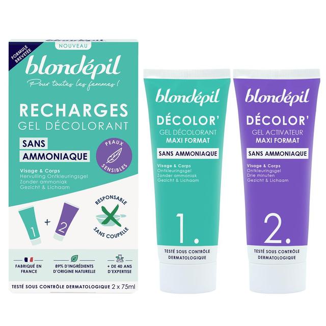 3331849021077 - Blondepil - Gel Décolorant Recharges Visage Et Corps Sans Ammoniaque