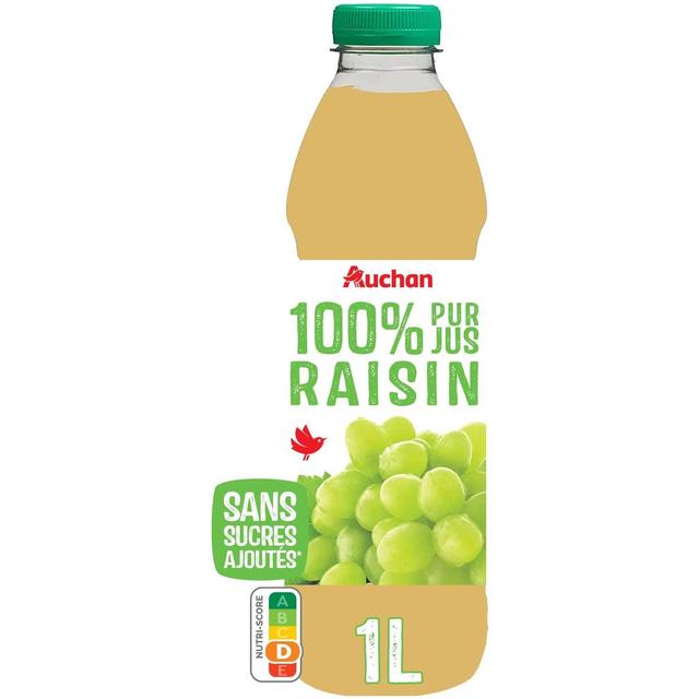 3596710471577 - Auchan - Pur jus de raisin blanc sans sucres ajoutés