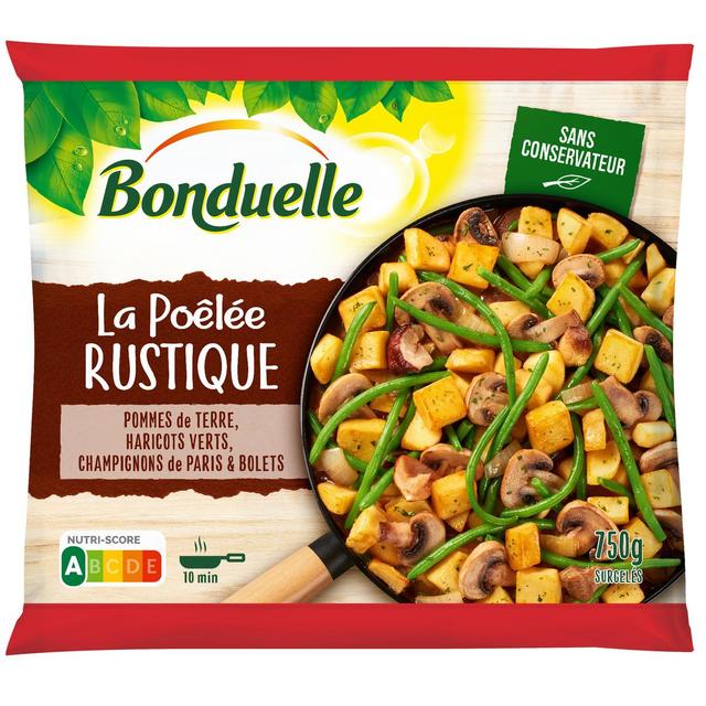 3083681116977 - Bonduelle - Poêlée La rustique- Pommes de terre, champignons de Paris, bolets