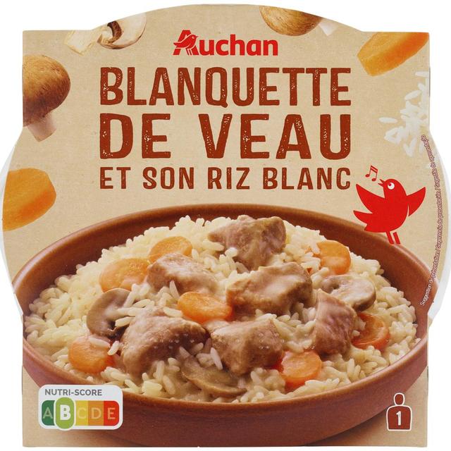 3596710357277 - Auchan - Blanquette de veau et riz micro-ondes