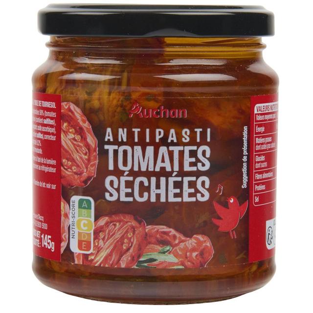 3596710427277 - Auchan - Tomates séchées à l'huile de tournesol en bocal