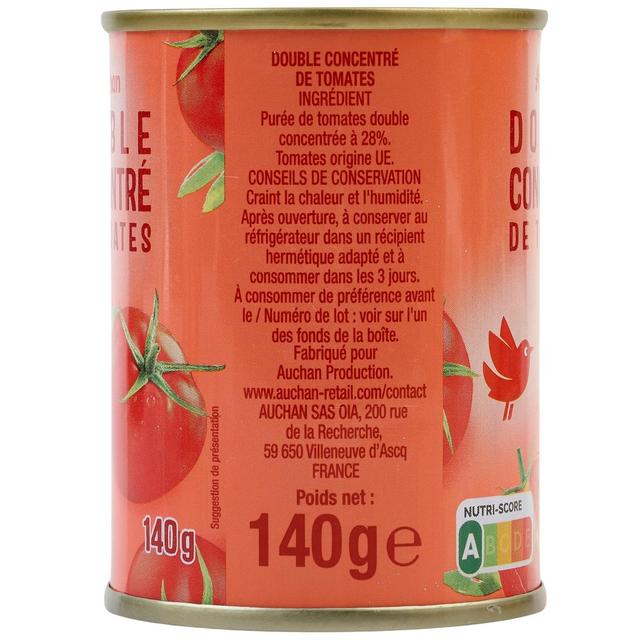 3596710491278 - Auchan - Double concentré de tomates