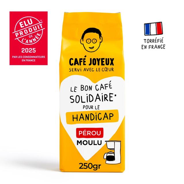 3760316231778 - Café Joyeux - Cafe moulu 100 Arabica - Origine Perou
