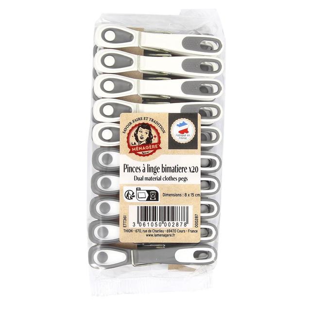 3061050002878 - Ménatex - Pinces à linge bi-matiere