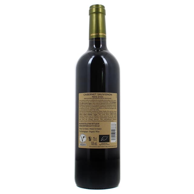 3514123103878 - Vin de pays d'Oc rouge IGP - Prima Nature Cabernet Bio