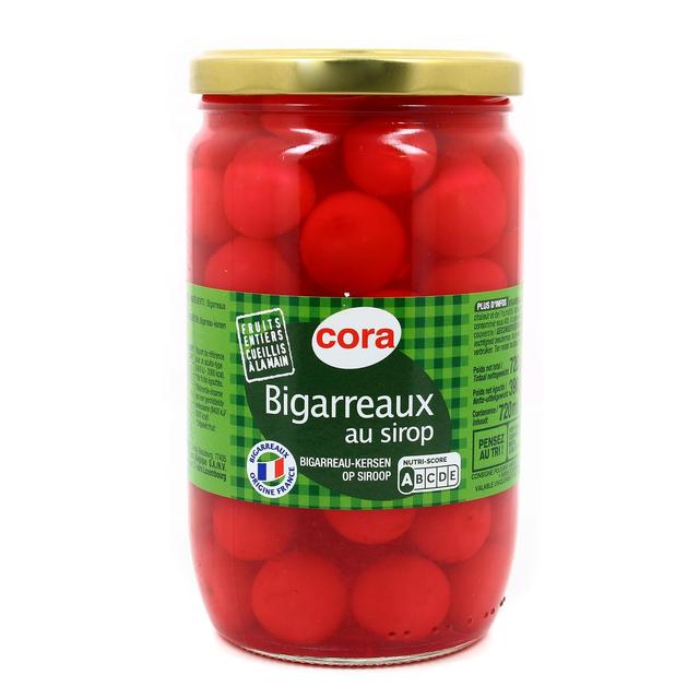 3257980575678 - Cora - Cerises bigarreaux au sirop