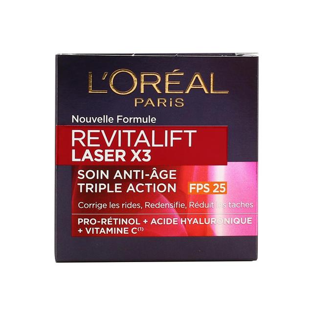 3600523456178 - L'Oréal - Crème de jour Revitalift Laser X3 Soin Anti-Age Triple Action FPS 25