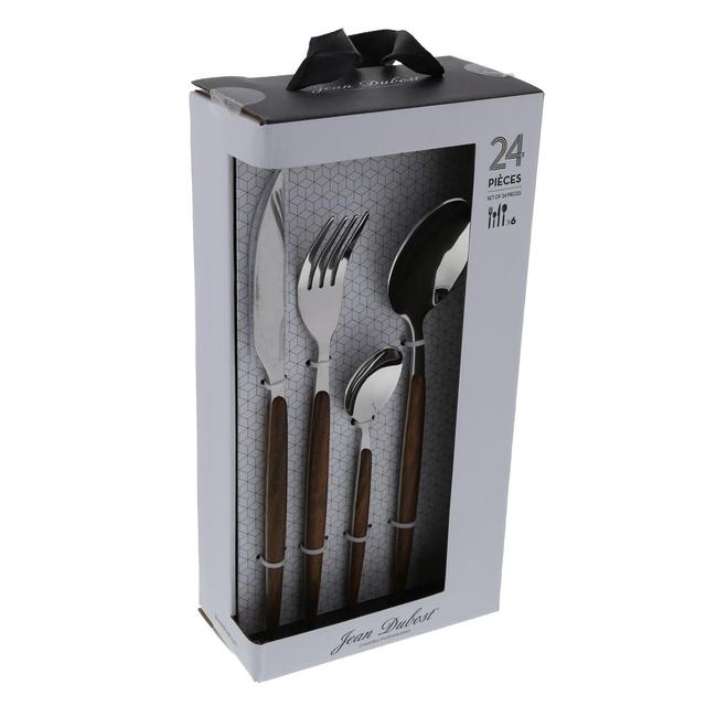 3219331179478 - Jean Dubost - Ménagère 24 pièces façon bois