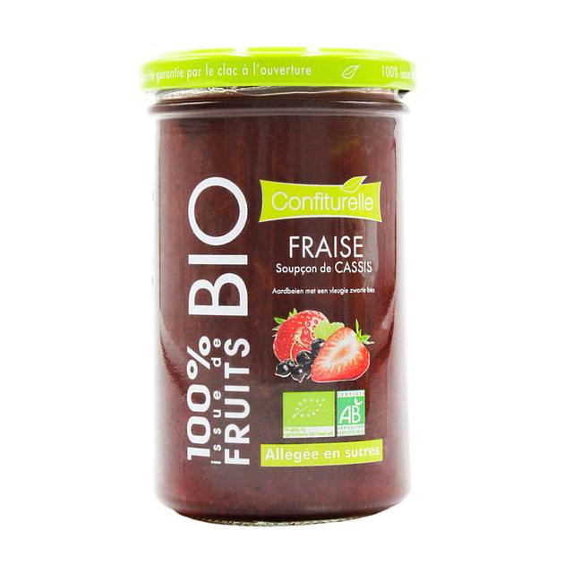 3452200002679 - Confiturelle - Confiture Fraise Soupçon de Cassis Bio Allégée en sucre