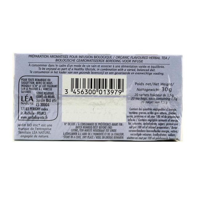 3456300013979 - Jardin Bio Etic - Infusion Calme et Sérénité saveur fleur d'oranger Bio - 20 sachets